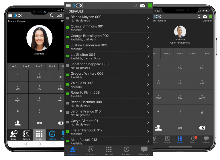 cloud telefonanlage 3cx app auf verschiedenen devices abgebildet