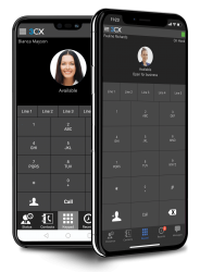 cloud telefonanlage 3cx app abgebildet auf einem android und apple smartphone
